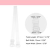 Unique Bargains ABS Non-Slip Adjustable Invisible Clear Bra Shoulder Strap with Plastic Hook Transparent 2 Pair - 4 of 4