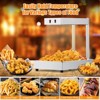French Fry Food Warmer, 560W Electric Stainless Steel Warming Light Dump Station, Commercial Food Heating Lamp, Countertop Fries Food Warmer - 2 of 4