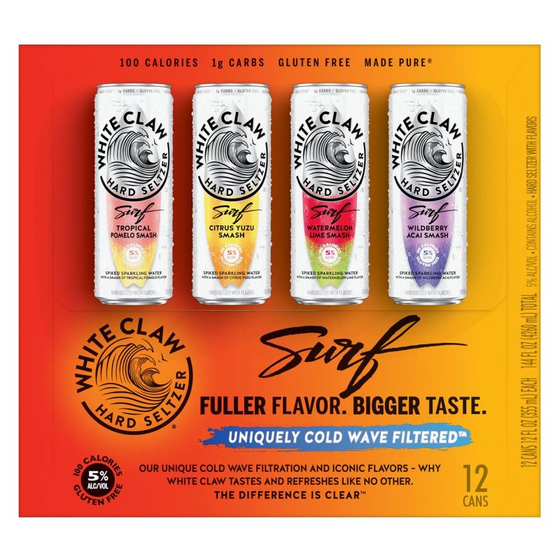 White Claw Surf - 12pk/12 fl oz Cans, 4 of 9