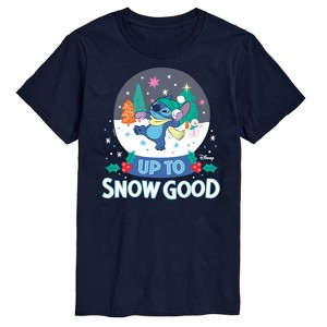 Men's - Lilo and Stitch - Up To Snow Good Short Sleeve Graphic T-Shirt - 1 of 4