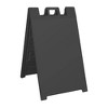 Plasticade Signicade Folding Portable Plastic A Frame Sidewalk Store Sign Stand for Sales, Events, Parking, and More, Black (4 Pack) - 2 of 3