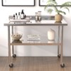 Coucheta Stainless Steel Work Table, Commercial Food Prep Worktable, Heavy Duty Metal Work Table with Adjustable Bottom Shelf - 2 of 4