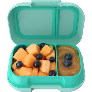 Kids Snack Box with 2 Compartments, Leak-Proof Bento - 1 of 4