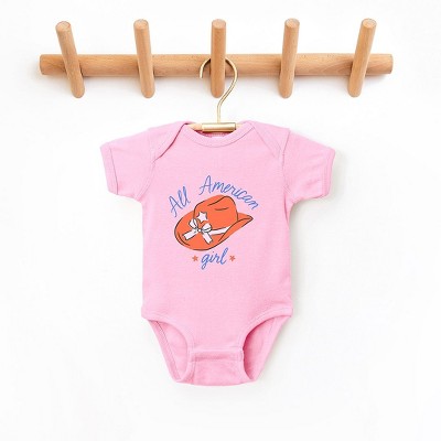 The Juniper Shop All American Girl Hat Baby Bodysuit