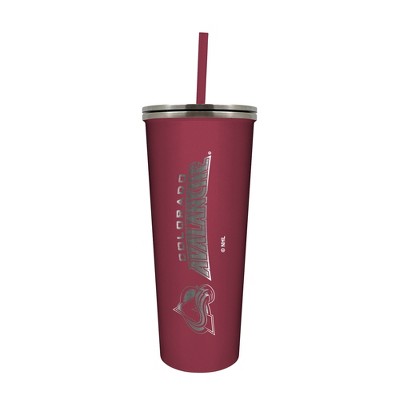 NHL Colorado Avalanche 24oz Skinny Tumbler with Straw