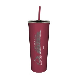 NHL Colorado Avalanche 24oz Skinny Tumbler with Straw - 1 of 4