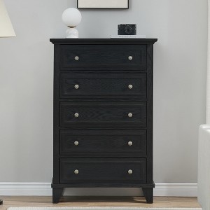5 Drawer Dresser for Bedroom, 48" Tall Wood Dresser & Chests of Drawers with Deep Drawers - 1 of 4