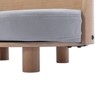 SEVOBAL Pet Beds Elevated Dog Bed Pet Sofa With Solid Wood legs and Bent Wood Back, Velvet Cushion, Walnut, Gray, 26.77"*15.75"*11.02" - 4 of 4