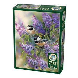 Cobble Hill: Chickadees & Lilacs 1000 Piece Puzzle - 1 of 4