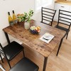 Dining Table for 4, Small Table and Chairs Set of 4, Dinette Set for 4, Square Dinner Table Set, Kitchen & Dining Room Sets for Small Space - 2 of 4