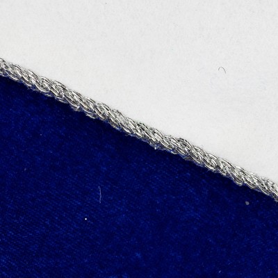 Royal Blue Velveteen Snowman Christmas Stocking with White Cuff