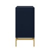 VolkardÊ Mid-century Storage Cabinet 32"Tall+2-Door Accent Cabinet with Metal Hardware  |KARAT HOME - 4 of 4