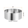 Unique Bargains Stainless Steel Seamless Nonstick Mirror Coating Round Cake Ring - 2 of 4