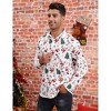 Men's Hawaiian Floral Shirts Summer Party Casual Basic Button Shirt Tropical Christmas Holiday Beach Shirts - 2 of 4