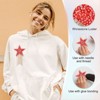 Unique Bargains Star Shape Rhinestone Glitter Iron On Sew Beaded Applique Patches 4 Pcs - 3 of 4