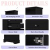 Kumasinova 67"/68" Tall Bathroom Storage Cabinet,Storage Cabinets with 3 Drawers&Adjustable Shelves,Bathroom Floor Cabinet for Kitchen,Living&Office - 4 of 4