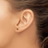 Black Bow Jewelry Kids 4mm Synthetic Ruby Screw Back 14k Yellow Gold Stud Earrings - 3 of 4