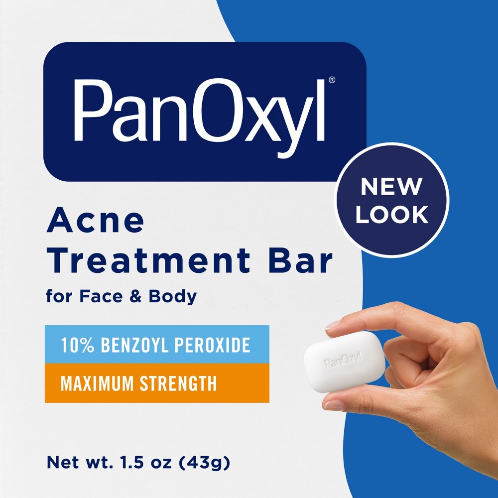 Photos - Facial / Body Cleansing Product PanOxyl 10 Benzyol Peroxide Acne Cleansing Bar - 1.5oz