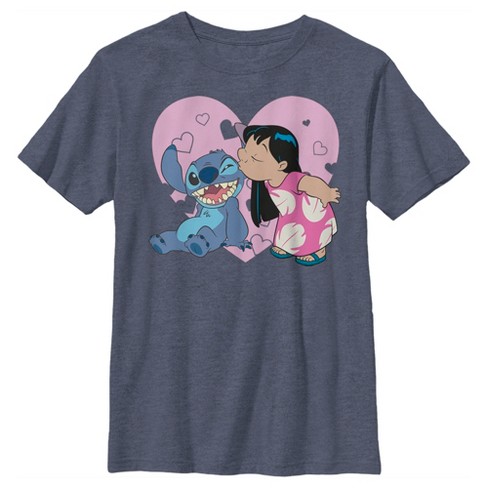 Boy's Lilo & Stitch Valentine's Day Kisses T-Shirt - image 1 of 3