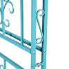 Evergreen Montebello Iron Garden Arbor, Coastal Blue- 53 x 84 x 23 Inches Fade and Weather Resistant Outdoor Decor - 4 of 4
