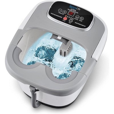 SereneLife Electric Foot Massager with Vibration Therapy - Gray
