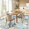 Vintage Washable Door Mat Small Farmhouse Floral Accent Rugs with Non-Slip Backing, Stain-Resistant Oriental Indoor Carpet - 4 of 4