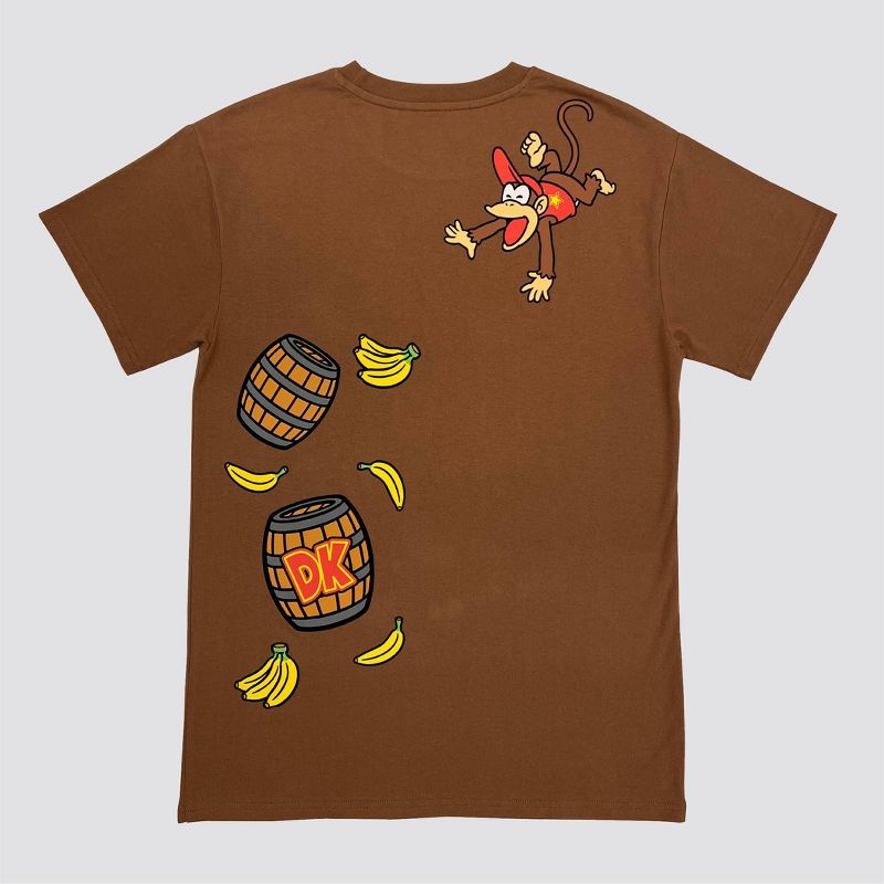 Men&#39;s Donkey Kong Short Sleeve Graphic T-Shirt - Brown, 2 of 5