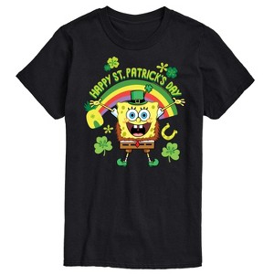 Men's - SpongeBob Squarepants - Happy St. Patricks Day Short Sleeve Graphic T-Shirt - 1 of 4