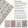 Delara Machine Washable Area Rug, Soft & Durable, Non-Slip Rug for High Traffic Areas, Ivory - 4 of 4
