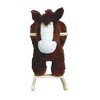 ORRD Plush Moose Rocking Horse for Toddlers, Ride-On Toy with Music, Safety Belt & Hand Puppets, Apricot - 3 of 4