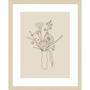 Amanti Art Floral Study 1 by Kate Aurelia Holloway Wood Framed Wall Art Print - 1 of 4