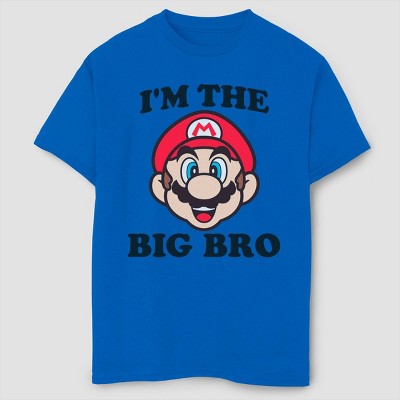 Boys' Super Mario Bros Mario Big Bro T-Shirt - Royal Blue