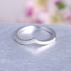 Faith Anniversary Wedding Band for Women Sterling Silver CZ Ginger Lyne Collection - 2 of 4