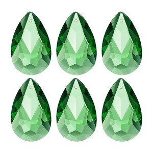 Unique Bargains DIY Hanging Grid K9 Crystal Pendant Oval beads 6 Pcs - 1 of 4