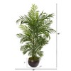 Nearly Natural 66-in Areca Palm Artificial Tree in Planter (Indoor/Outdoor) - 2 of 2