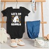 Cute Halloween Let's Go Ghouls Ghost Baby Bodysuit Jumper Girls Brisco Brands - 3 of 4