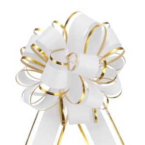 Unique Bargains Christmas Wedding Gift Wrapping Large Pull Bow 10 Pcs - 1 of 4