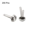 Unique Bargains Corrosion Resistance Light Weight Durable Arts and Crafts Brads 200 Pcs - 3 of 4