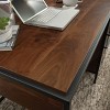 GlasFlength Desks Computer Desk Office Desk Writing Table Desk with Drawers Cabinet for Small Space Home Office, Brown, 48.74"*24.96"*29.53" - 2 of 4