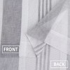 Sheer Curtains for Living Room Bedroom, Stripe Farmhouse Curtains Faux Linen Window Treatments Semi Curtain, Bathroom Curtain Window Grommet，2 Pcs - 3 of 4