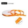 Unique Bargains Polyester Soft Decorative Cake Box Gift Wrapping Ribbon 3/8" x 50 Yard Orange - 2 of 4