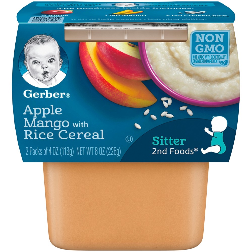 UPC 015000073671 - Gerber 2nd Foods Apple Mango with Rice Cereal Baby ...