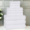 Smart Twist Viscose Cotton Blend Medium Weight Solid Thick Border Towel Set by Blue Nile Mills - 2 of 4