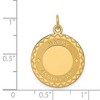 Black Bow Jewelry 14k Yellow Gold Happy Anniversary Disc Charm or Pendant, 19mm - 4 of 4