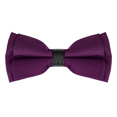INSPIRE CHIC Men's Adjustable Solid Bow Tie