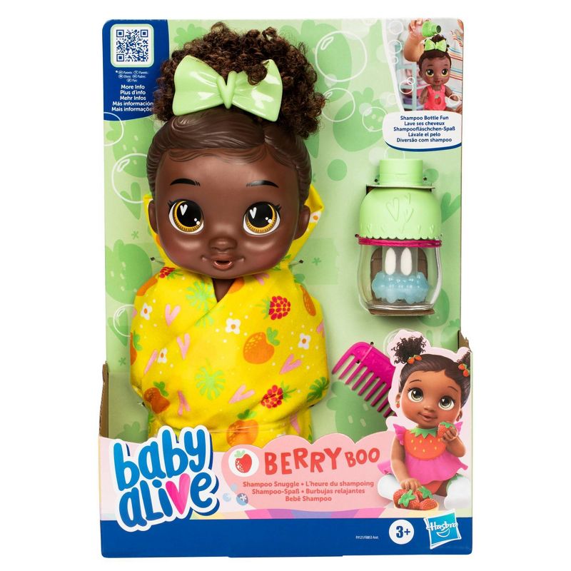 Baby Alive Shampoo Snuggle Berry Doll, 3 of 13