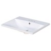 Vynxaria 24"L x 18"W Ceramic Bathroom Sink Vanity Top 4" Centerset 3-Hole White - 2 of 4