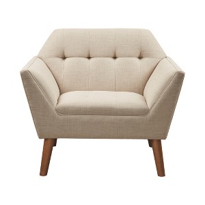VYNXARIA Mid Century Modern lounge chair with arm support£¬Beige - 1 of 4