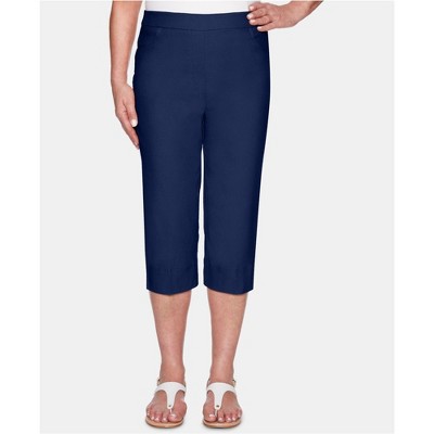 Alfred Dunner Womens Modern Fit Casual Capri Pants