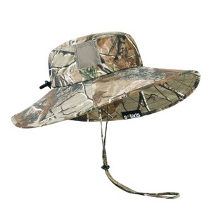 Tirrinia Camouflage Wide Brim Sun Hat for Women Men, UPF 50+ Sun Hat with Adjustable Drawstring, Lightweight Breathable Outdoor Camping Garden Hats - 1 of 4